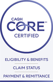 CAQH CORE Seal. Blue Cross and Blue Shield of Nebraska. E&B.CS.P&R